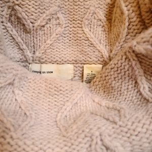 Sleeping on Snow Sweater Heart Wool Sweater